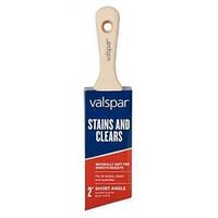 Valspar Stains and Clears 882567350 Stain Paint Brush, 2 in W, Angle Brush, Polyester Bristle