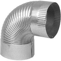 Imperial GV0327-C 1-Piece Corrugated Stove Pipe Elbow