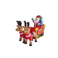 INFLATABLE SANTA SLEIGH 7FT   