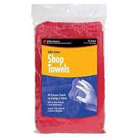 SHOP TOWEL CLOTH RED 14INX14IN