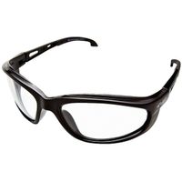 Edge Dakura SW411AF Safety Glasses, Clear Anti-Fog Polycarbonate Lens, Black Nylon Frame
