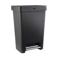 TRASH CAN W/LID STEP-ON 13GAL 