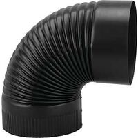 Imperial BM0023 1-Piece Corrugated Stove Pipe Elbow