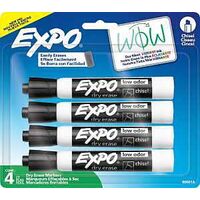 DRY-ERASE MRKR CHISEL TIP BLK 