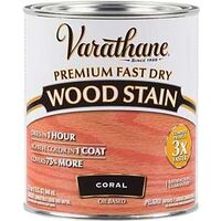 WOOD STAIN FAST DRY CORAL QT  