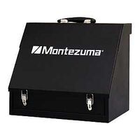 Montezuma Shopbox SB150B Portable Toolbox, 575 cu-in, Steel, Black, 13.19 in H x 15.35 in W x 10.4 in D Outside