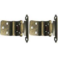 CAB HINGE SLF CLSG ANT BRS 3/8