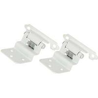 CAB HINGE SLF CLSG WHITE 3/8IN