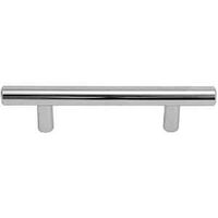 CAB PULL T-BAR STL CHRM 128MM 