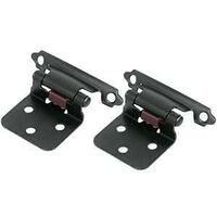 CABINET HINGE FLUSH MAT BLACK 