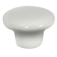 CAB KNOB PORCELAIN WHT 1-1/4IN