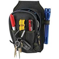 CLC Tool Works Series 1504 Tool Pouch, 9-Pocket, Polyester, Black, 5-1/2 in W, 7-1/2 in H, 2 in D