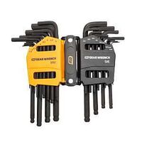 HEX KEY SET BALL END SAE/MET  