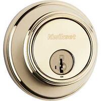 DEADBOLT SNGL CYL SMT POLBRSS 