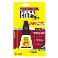 Superglue Corp Superunix 11710527 Universal Instant Adhesive, Liquid, Characteristic, Clear/Transparent, 5 g, Tube