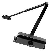 Taymor 600 14-HC603BLK Door Closer, Non-Handed Hand, Aluminum Alloy, Matte Black, 1-9/16 in Mounting Hole Distance