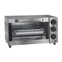 Hamilton Beach Sure-Crisp 31403 Air Fryer Toaster Oven, 1120 W, 4 -Slice, 0.4 cu-ft, Dial Control, Stainless Steel