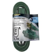 CORD EXT 16AWG 2C 9FT 13A 125V