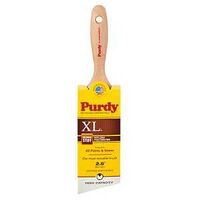 Purdy XL 144424425 Paint Brush, 2-1/2 in W, Angular Trim Brush, Nylon/Polyester Bristle, Beavertail Handle