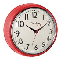 Westclox 32042R Extra-Thick Retro Wall Clock