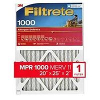 FILTER AIR 1000MPR 20X25X2IN  