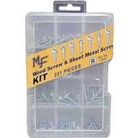 Midwest 14998 Assorted Wood and Sheet Metal Screw Kit