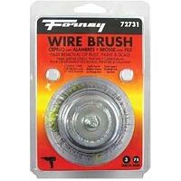 BRSH CUP WIRE CRIMPED 3IN HEX