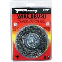 BRSH WHL WIRE CRIMPED 4IN HEX