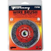 BRSH WHL WIRE CRIMPED 4IN