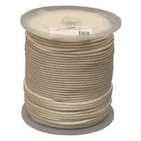 ROPE NYL SOL BR WHT 1/4X1000FT