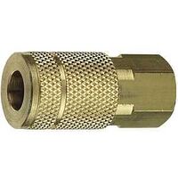 COUPLER BRASS 1/4 X 1/4IN FNPT