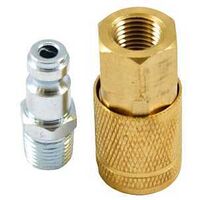 COUPLER & PLUG SET 1/4IN F/M  