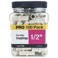 CPLG PEX POLY ALY 1/2IN 100/PK
