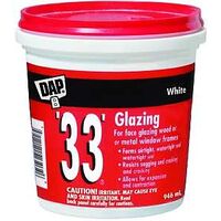 DAP 71112 Glazing Compound, Paste, White, 946 mL Tube