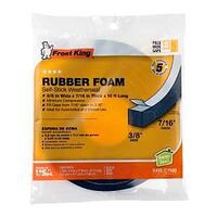 RUBB FOAM TAPE BLK 3/8INX10FT 