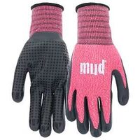Mud MD31011W-W-SM Coated Gloves, Women's, S/M, Nitrile Coating, Watermelon