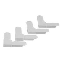 CORNER FRAME WHITE 5/16IN 4PC 