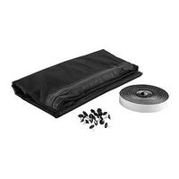 DOOR SCRN MAGNETIC BLK 38X83IN