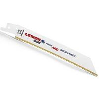 Lenox Gold 21064610GR Reciprocating Saw Blade, 3/4 in W, 6 in L, 10 TPI, HSS Cutting Edge