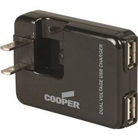 CHARGER PLUG-IN USB BLK 1A 5V 