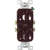 RECEPTACLE DPX BROWN 15A/125V 