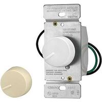 SWITCH DIMMER RTRY WHT/IVRY   