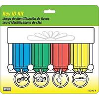 Hy-Ko KC143-4 Easy Open Key ID Tag Kit