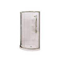 SHOWER KIT CLR GLS BN 34X34IN 