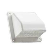 VENT HOOD WALL EXH WHITE 4IN  