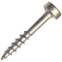 Kreg SPS-F075-100 Pocket-Hole Screw, #6 Thread, 3/4 in L, Fine Thread, Pan Head, Square Drive, Type 17 Auger Point