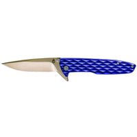 KNIFE FNGR-FLIP BLUE HDL 7.7IN