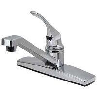 Boston Harbor PF8111A Kitchen Faucet, 1.8 gpm, 1-Faucet Handle, ABS, Chrome Plated, Lever Handle