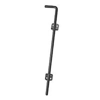 BOLT CANE GALV STEEL BLK 18IN 