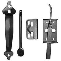 LATCH THUMB GALV STEEL BLK 6IN